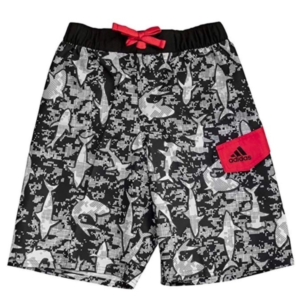 LAST ONE AVAILABLE!! New Boy's Adidas Swim Trunks Swimwear Size Large